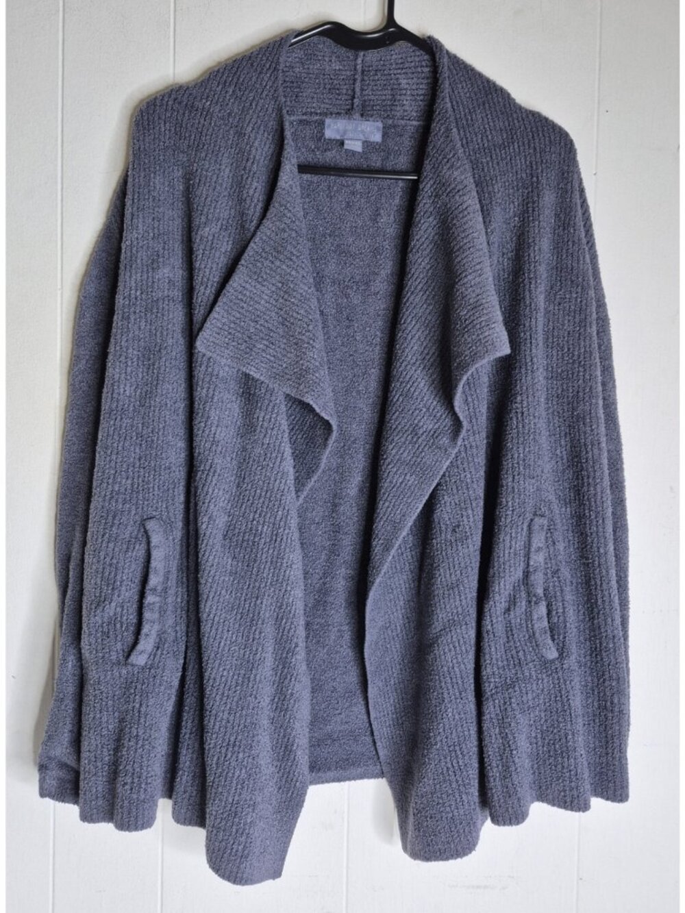 Barefoot Dreams CozyChic Lite Open Front Cardigan Women's Size XXS/XS  Blue/Gray